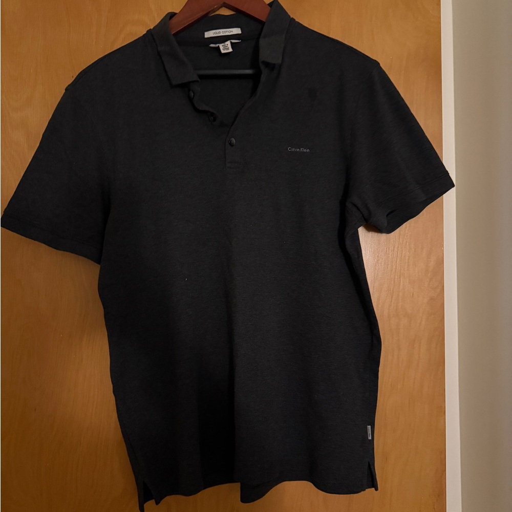Calvin Klein Charcoal Men's Polo Shirt